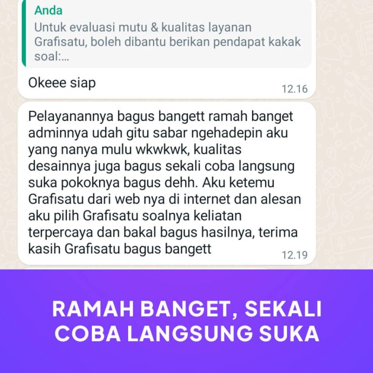 TESTIMONI JASA LOGO DESAIN GRAFISATU