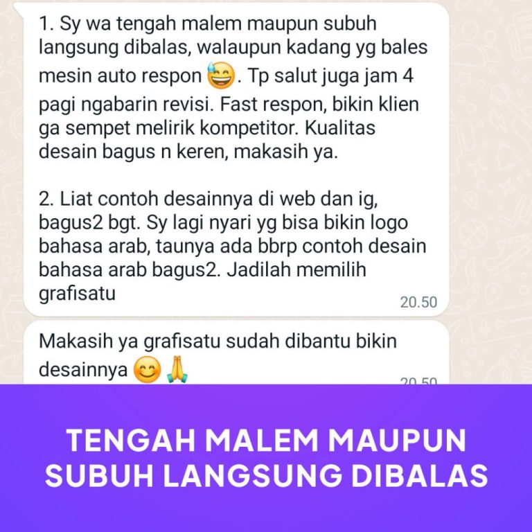 TESTIMONI JASA LOGO MAKANAN GRAFISATU