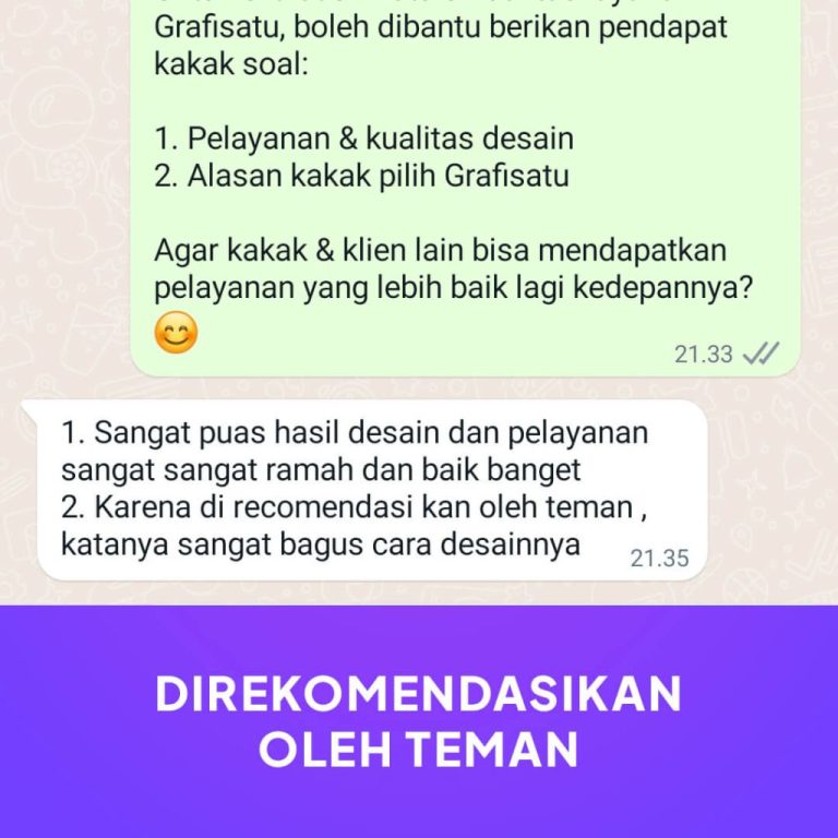TESTIMONI JASA LOGO PREMIUM GRAFISATU